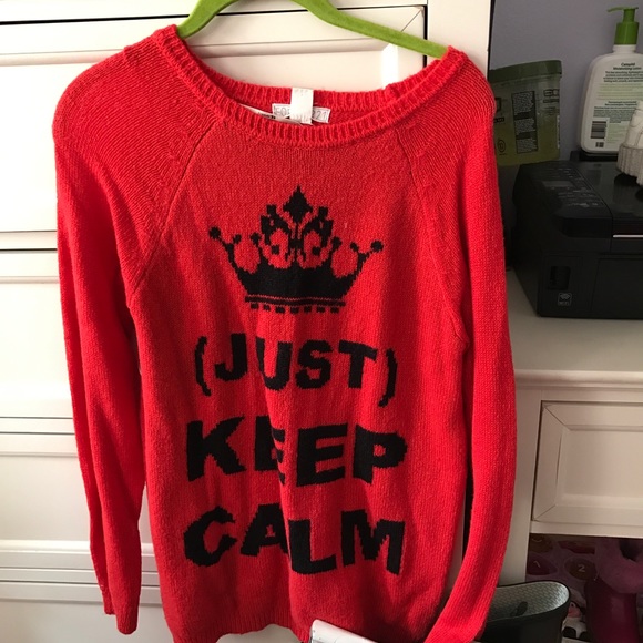 Just Keep Calm Sweater - Picture 2 of 3
